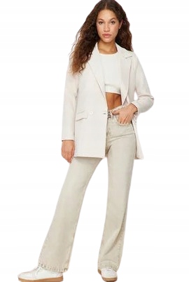 Trendyol Béžová Sako S Klopami A Dlouhým Rukávem 40 5BB