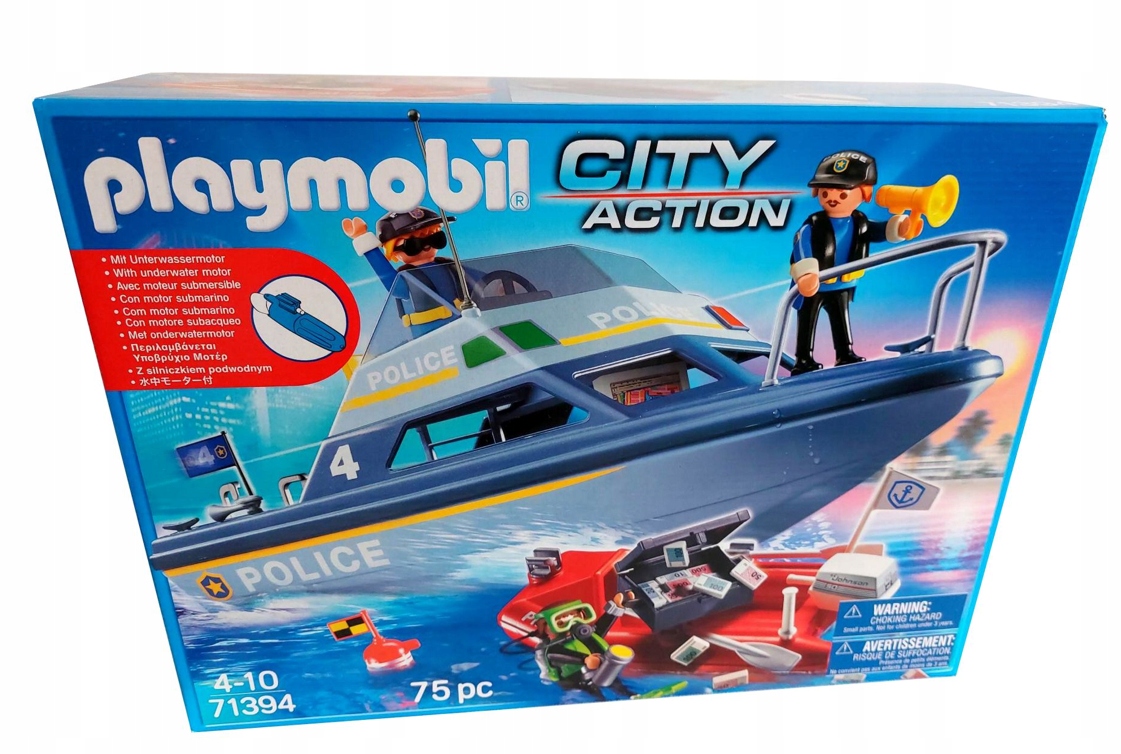 

Playmobil 71394 Łódź policyjna z silnikiem ponton