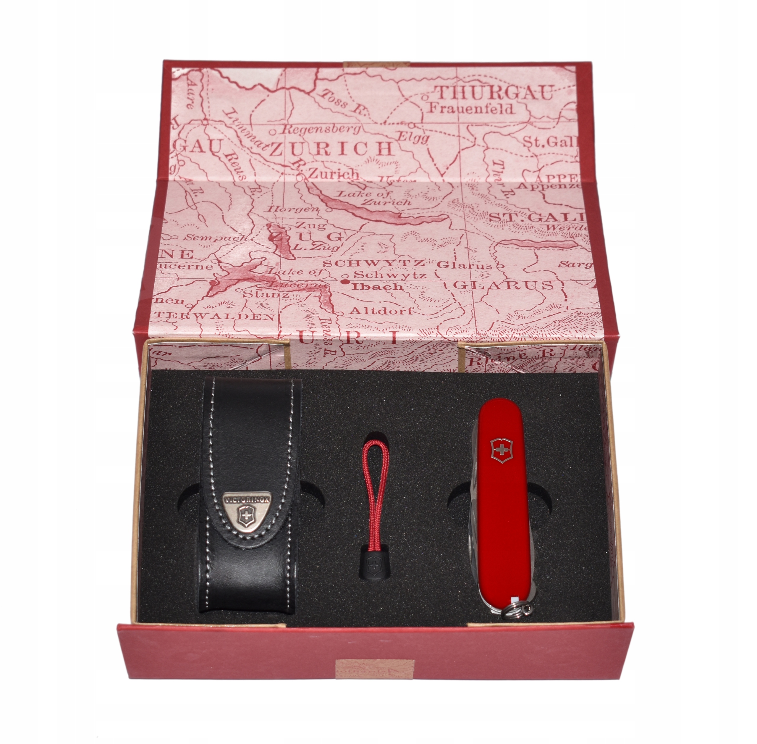 Victorinox 1.3703, scyzoryk Climber + etui 4.0520.3 + zawieszka 4.1824.1 Narzędzia inne