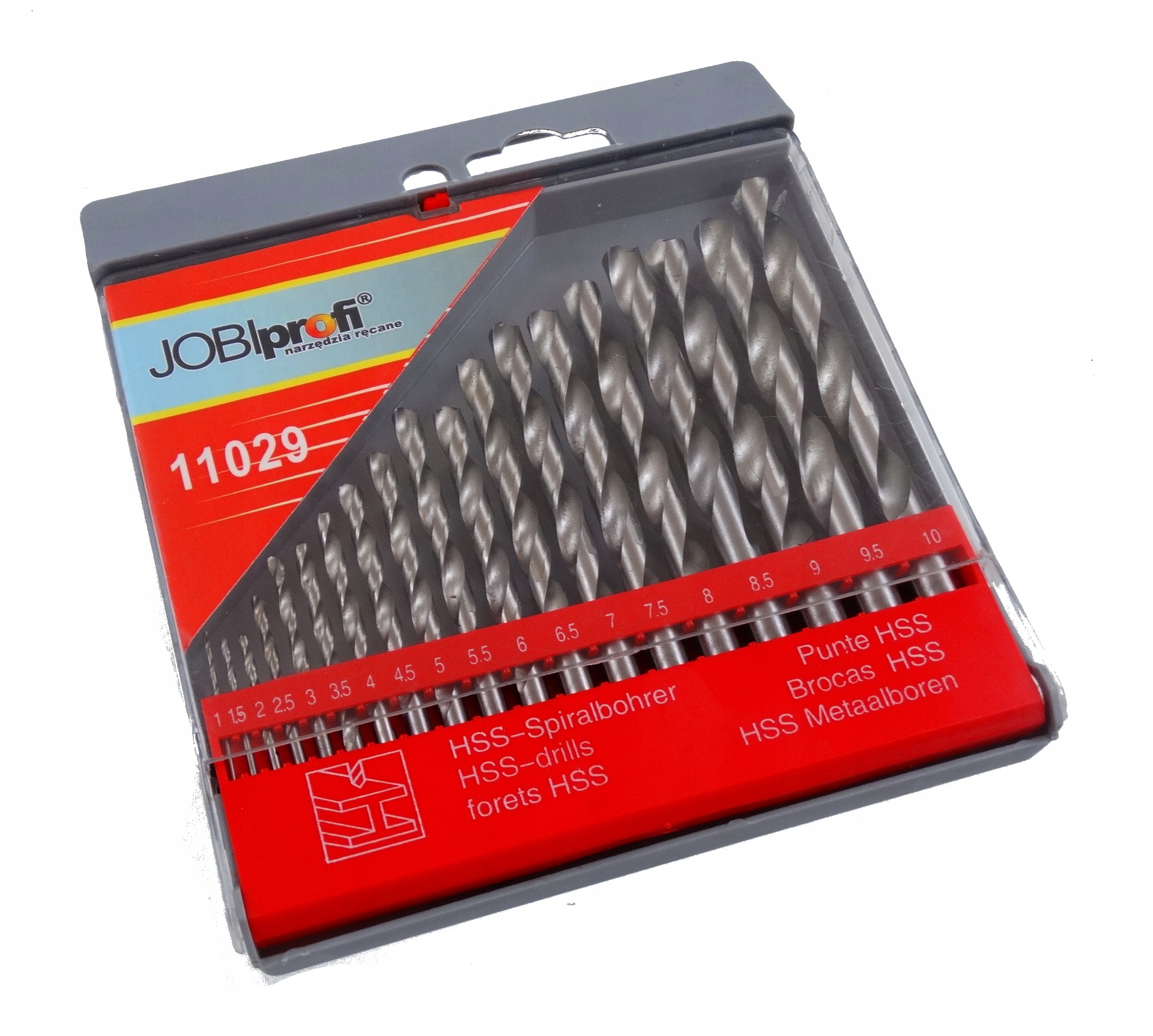 

Jobi wiertła do metalu Hss 19 sztuk 1 - 10 mm.