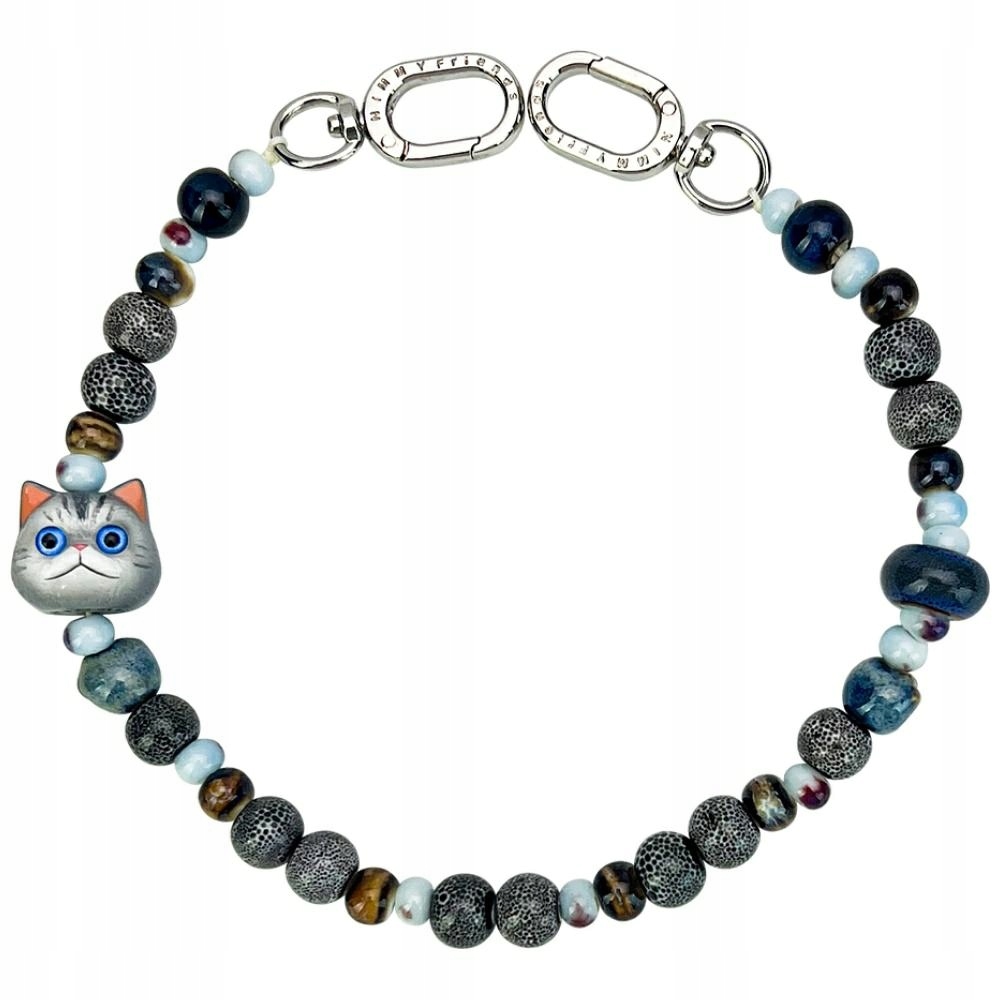Závěs na kabelku Handstrap Nimmy New Big Eye Cute Pets 2.0 Šedý