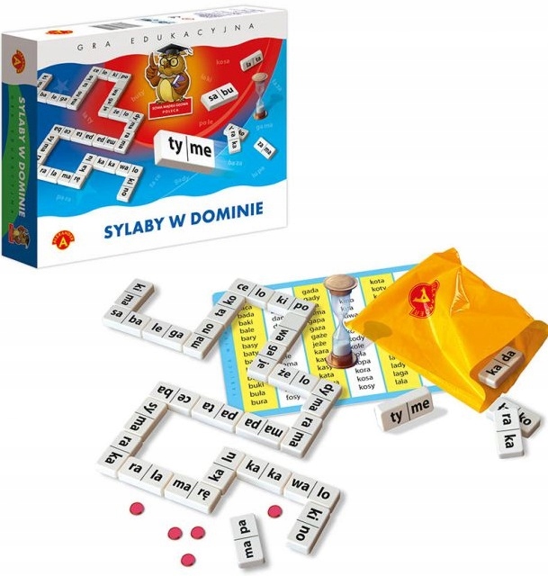 GRA EDUKACYJNA SYLABY W DOMINIE SOWA MĄDRA GŁOWA