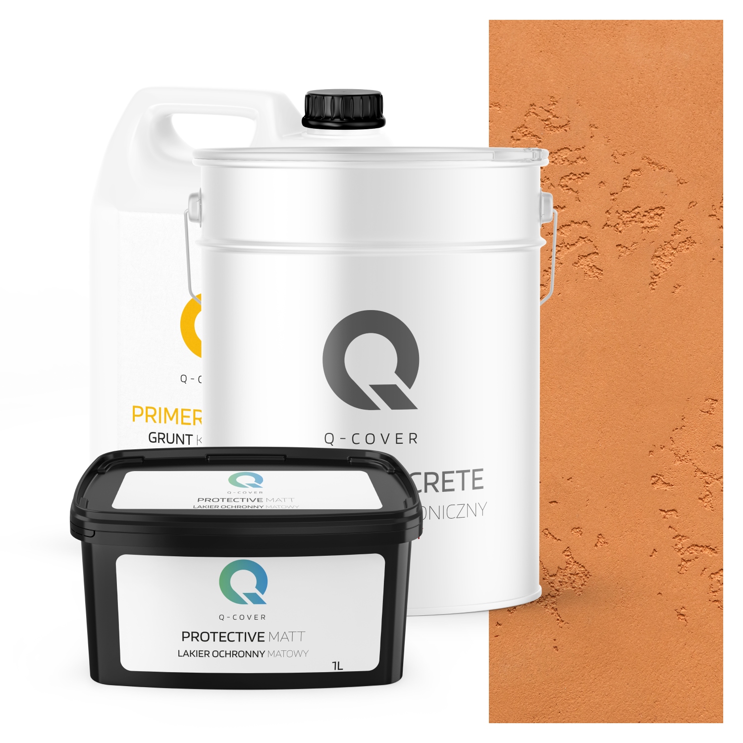 Vnitřní Architektonický Beton Karamelový Set F596 19 kg Komplet 10 m2