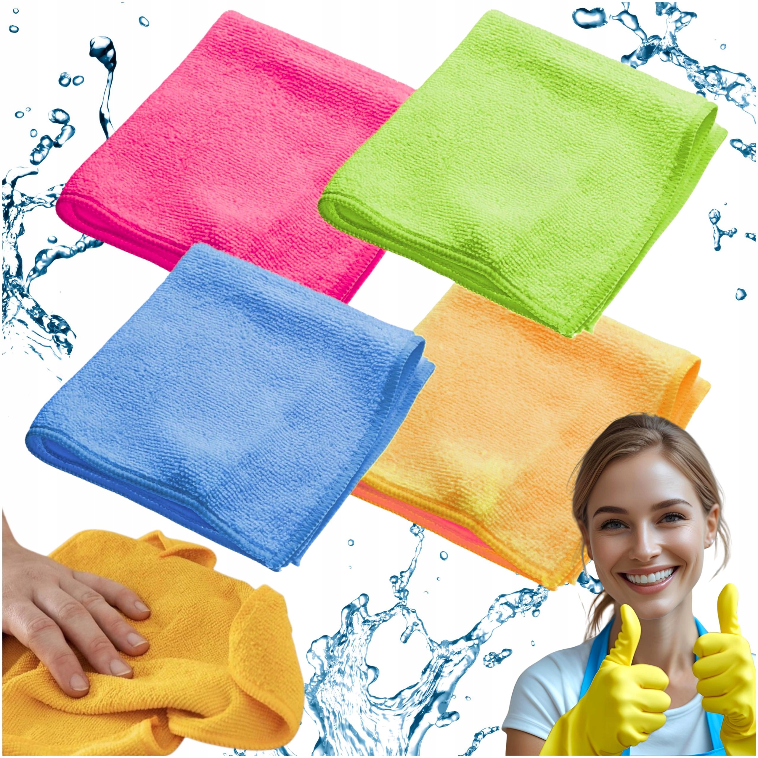 Ścierka Z Mikrofibry Miękka Ściereczka Kuchenna Uniwersalna 30x30cm 4szt V5