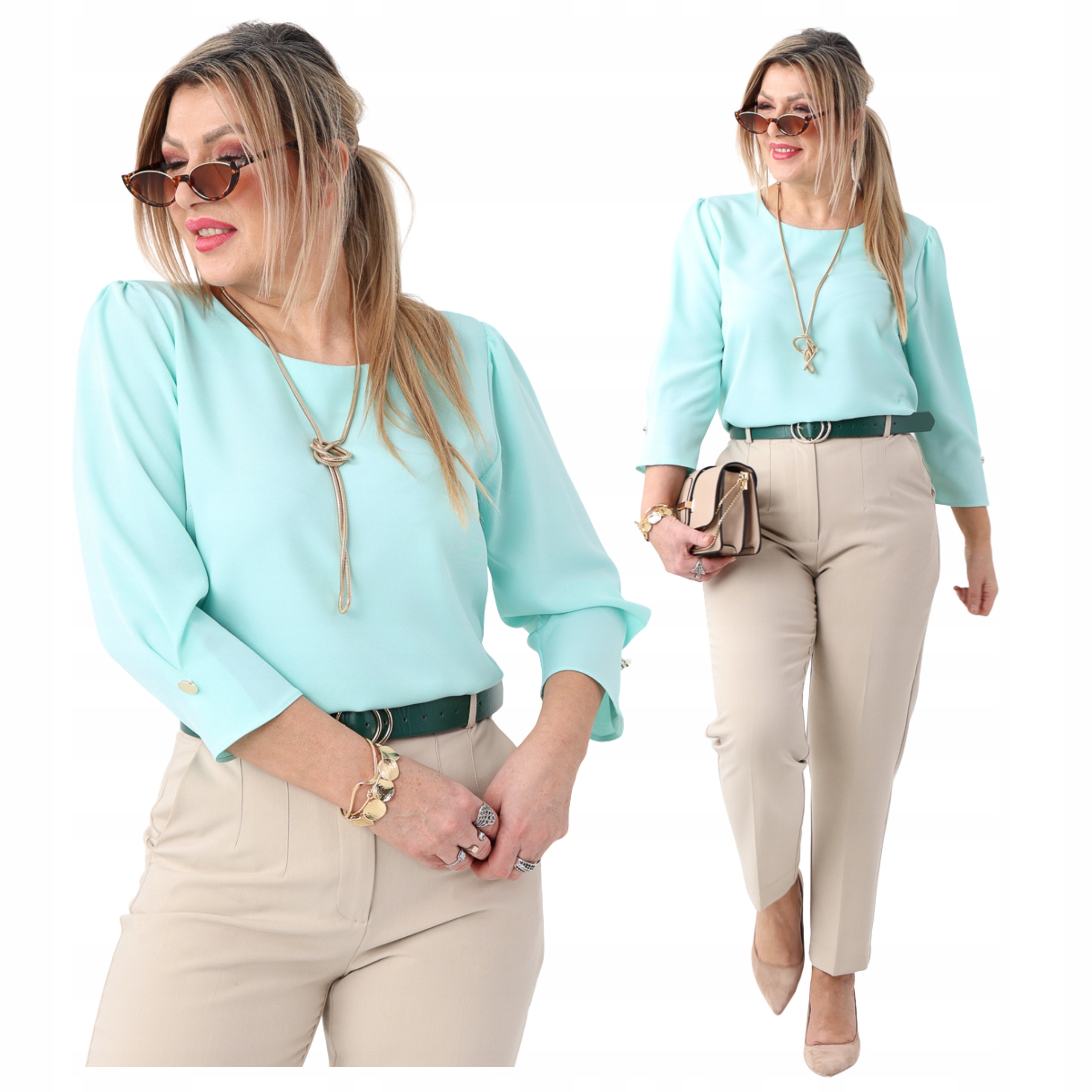 bluzka damska wizytowa bawełniana Polski Producent duże rozmiary