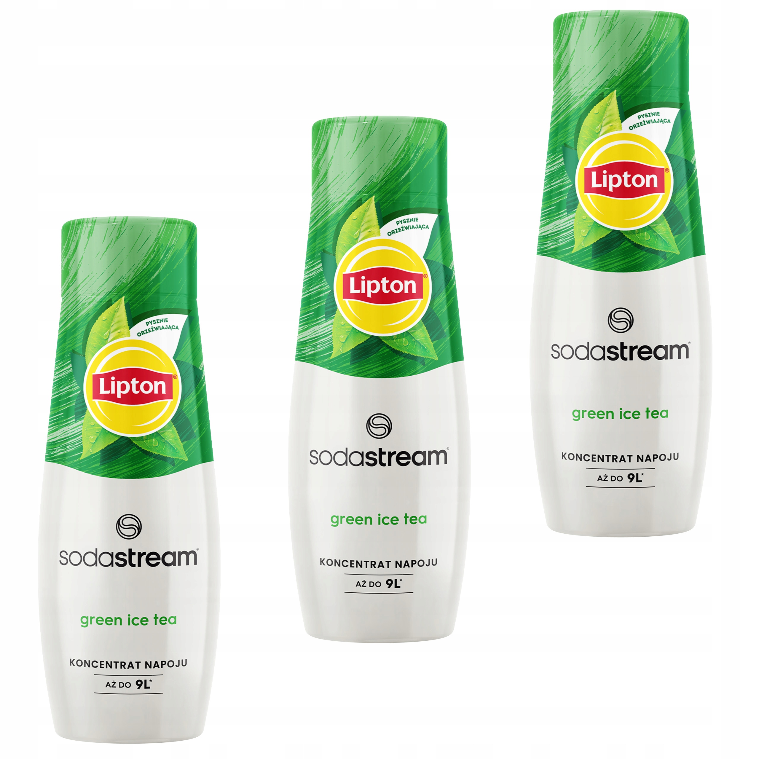 Levně Sirupy Sodastream: 3 x Lipton Green Ice Tea Zelený Čaj 440 ml