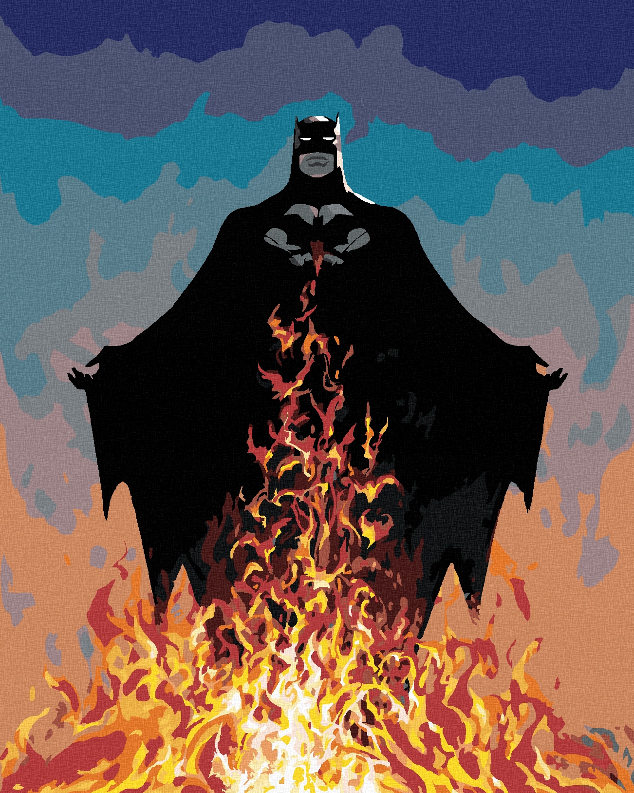 Malování podle čísel Batman na rámu Zuty
