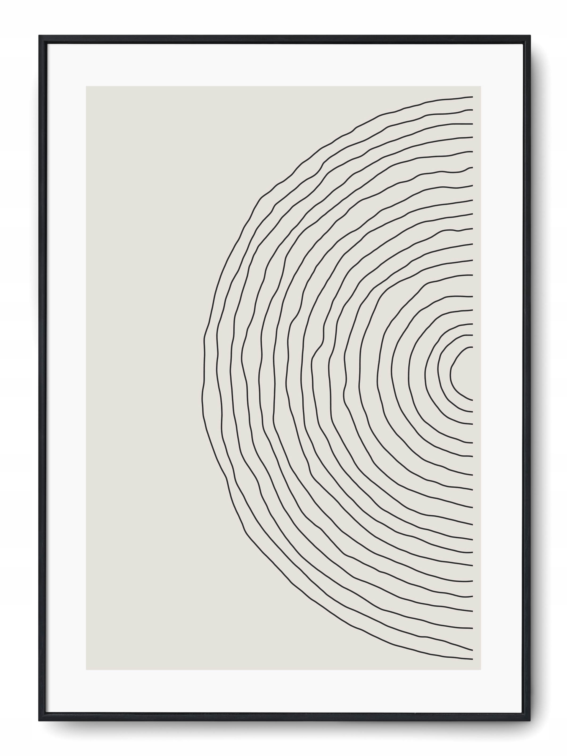 

Plakat r 40x50 cm Grafika Geometria Linie Czerń Bi