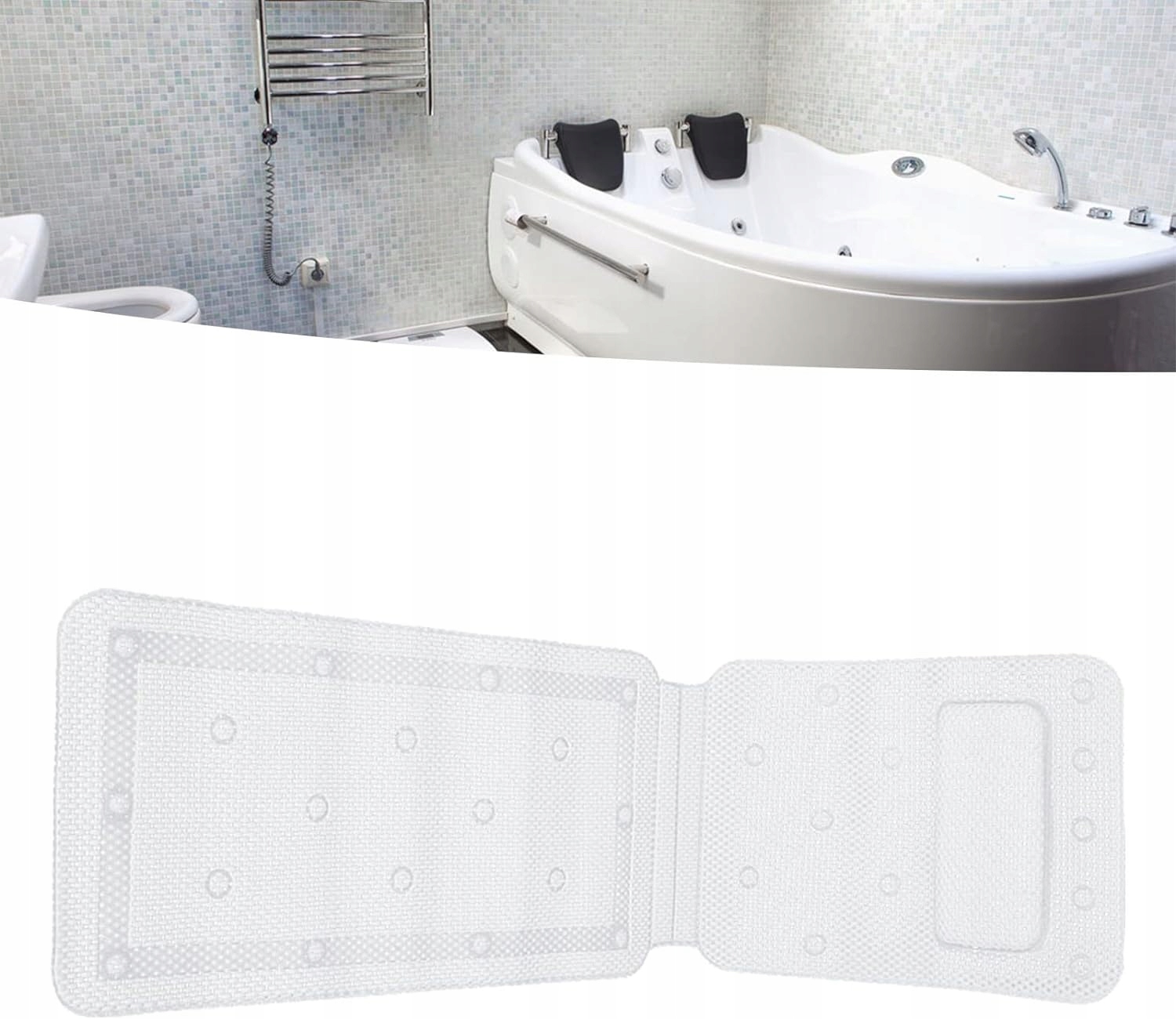 Materac, Mata Do Wanny Na Całe Ciało Z Zagłówkiem MERMAN&MERMAID (246-252) EAN (GTIN) 6901031589561