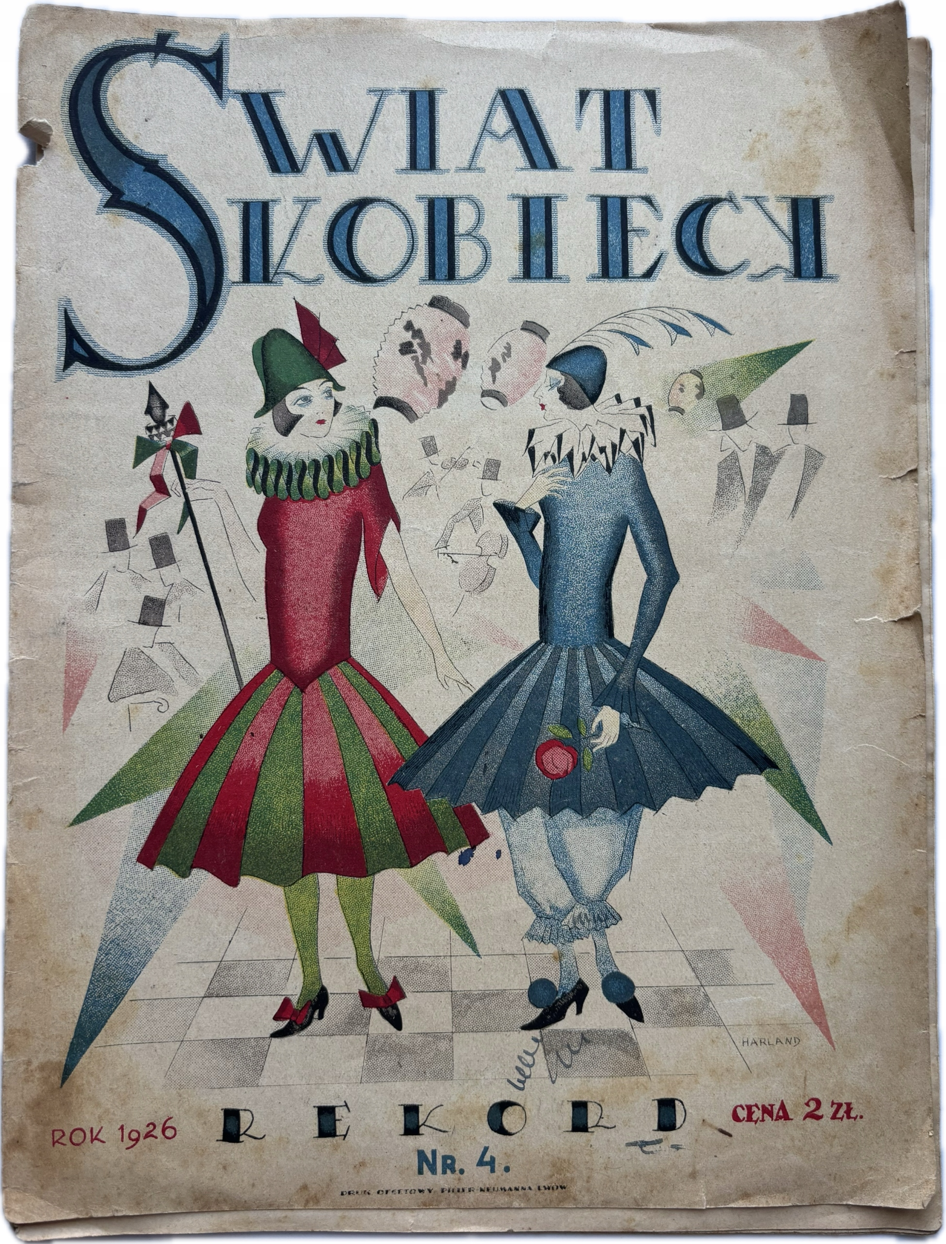 ŚWIAT KOBIECY 1926 REKLAMY KOBIETA MODA II RP