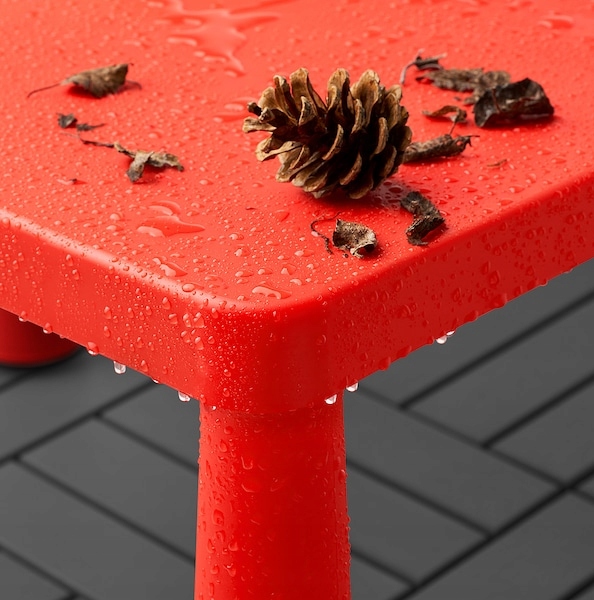 IKEA MAMMUT Stolik + 3 krzesełka dla dzieci Głębokość mebla 77 cm