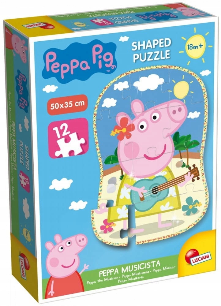 

Puzzle Świnka Peppa Pig muzyk 12 elementów