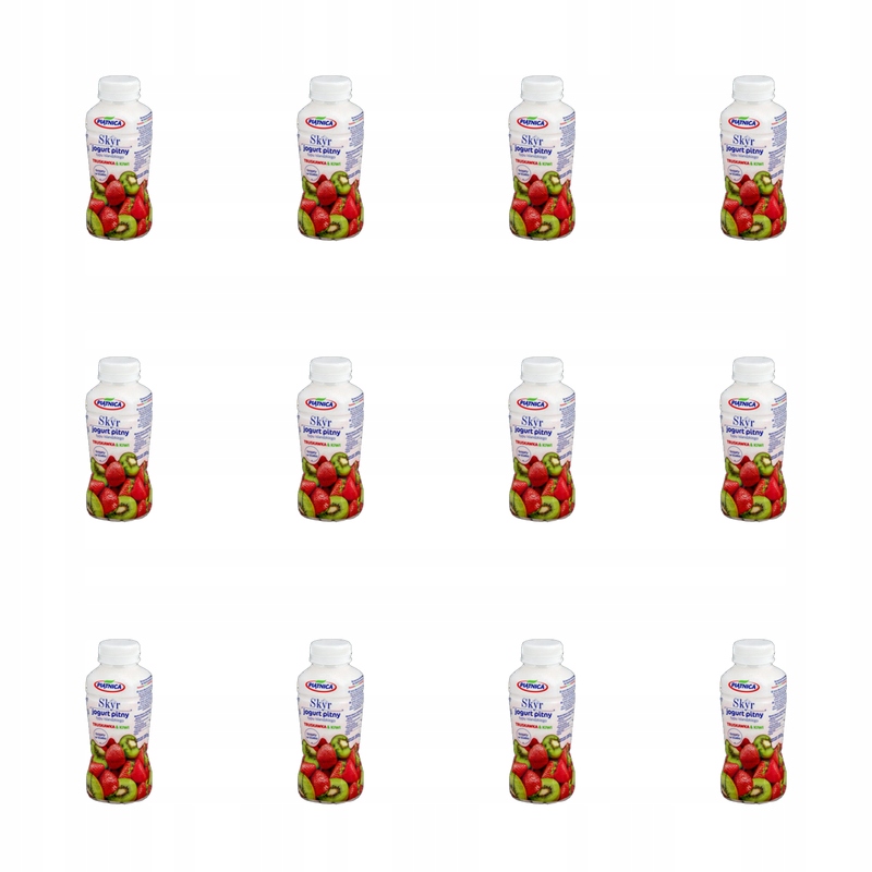 Pitný jogurt Skyr jahoda kiwi Piątnica 330 ml X12