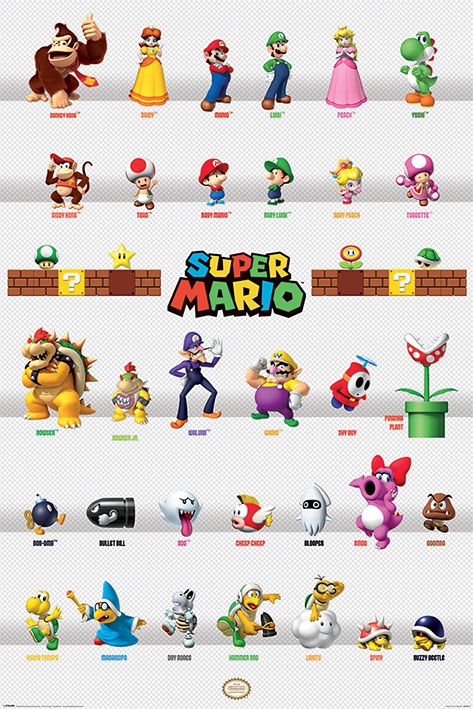 Mario plakat 61x91cm