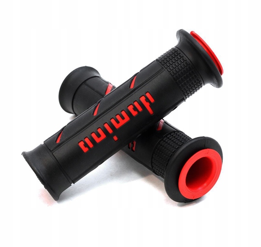 Domino A250 Gripy Uchwyty Manetki Czarno-czerwone