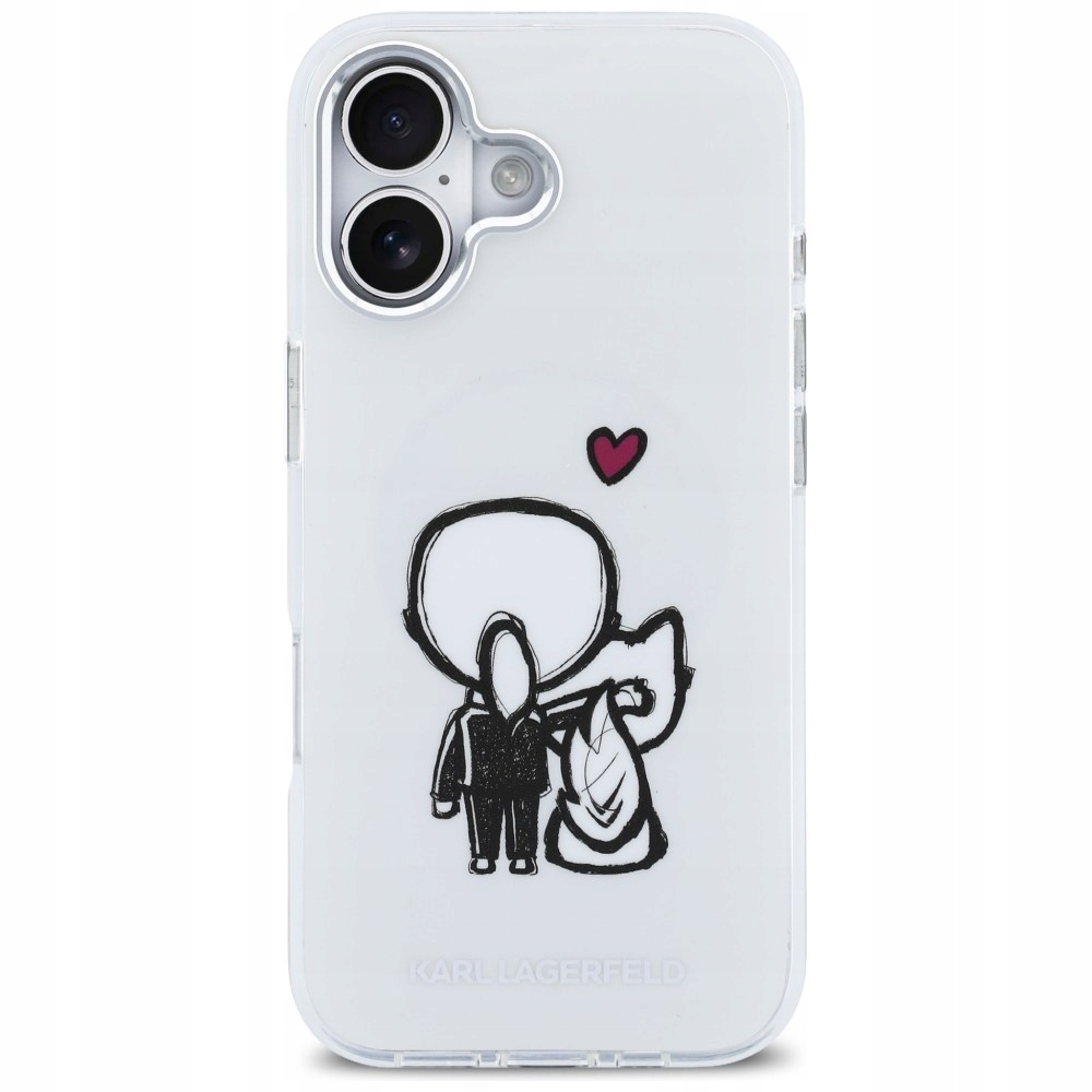 Pouzdro Karl pro iPhone 17, obal MagSafe na zadní stranu krytu Hard case cover