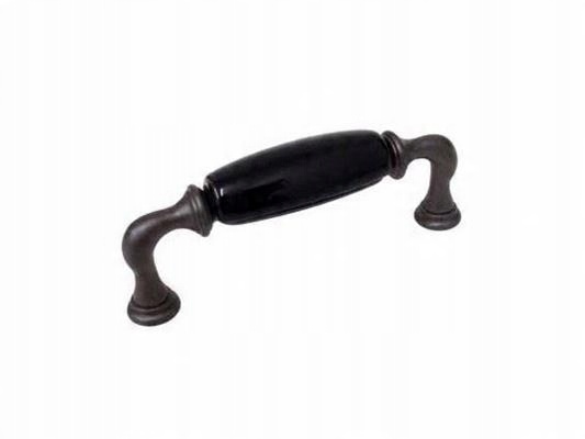 

Uchwyt meblowy Ceramiczny Czarny 96 mm