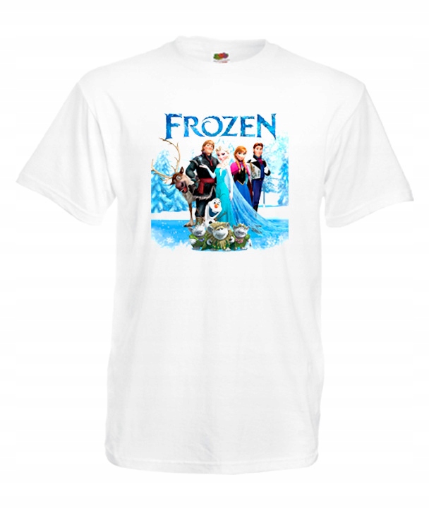 

M Koszulka Męska Kraina Lodu Frozen Elsa Olaf