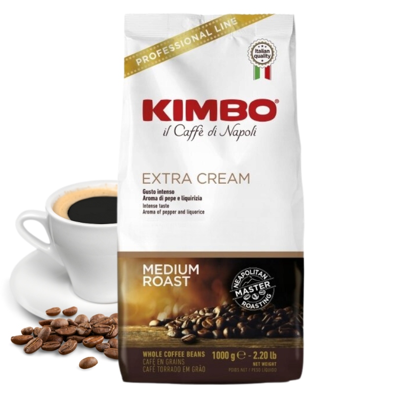 Levně Káva zrnková Kimbo Extra Cream 1000 g