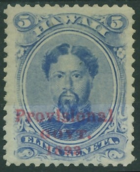 Hawaii 5 cent - Postać / Provisional Govt. 1893