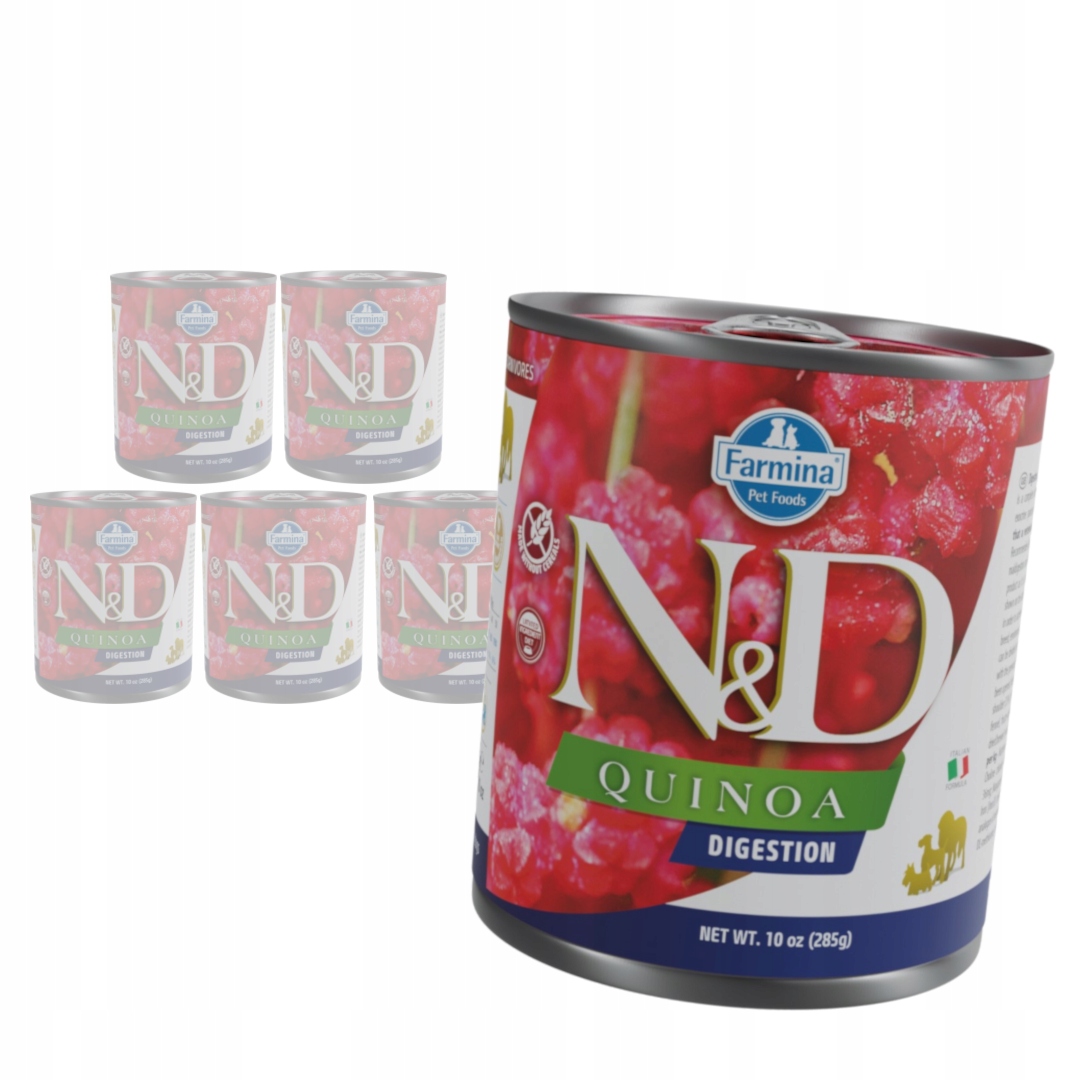 Levně Farmina N&d Quinoa Digestion 6x285g Krmivo pro psa na trávení jehněčí maso