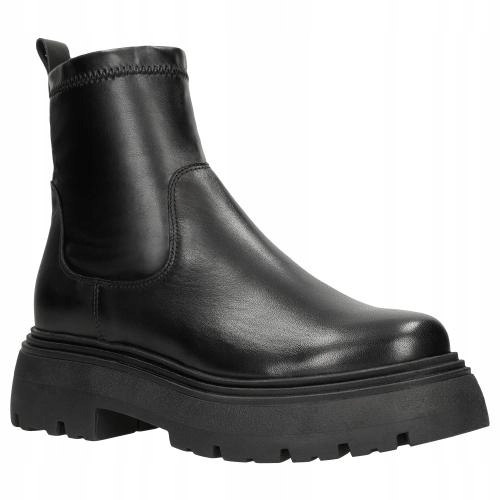 Botki damskie wsuwane Wojas czarne r.38