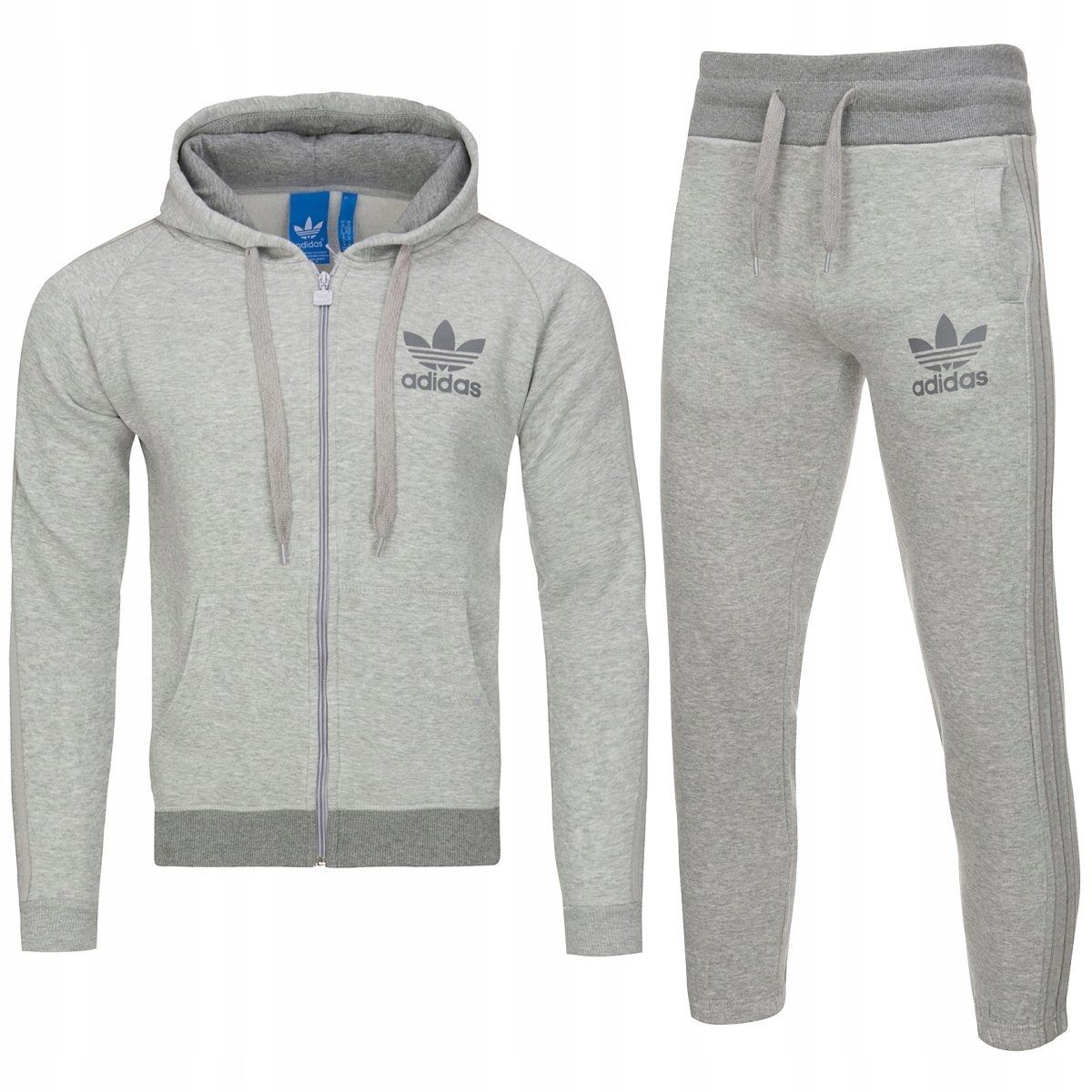 Adidas Originals komplet dresowy szary męski oryginał AB7587/AB7581 L