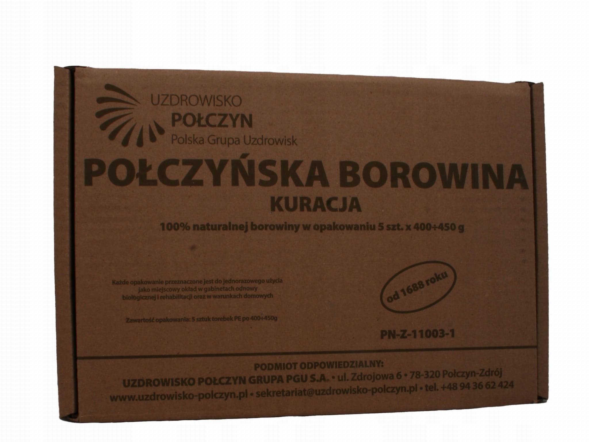 

Połczyńska borowina kuracja 5 szt Uzdrowisko Połcz