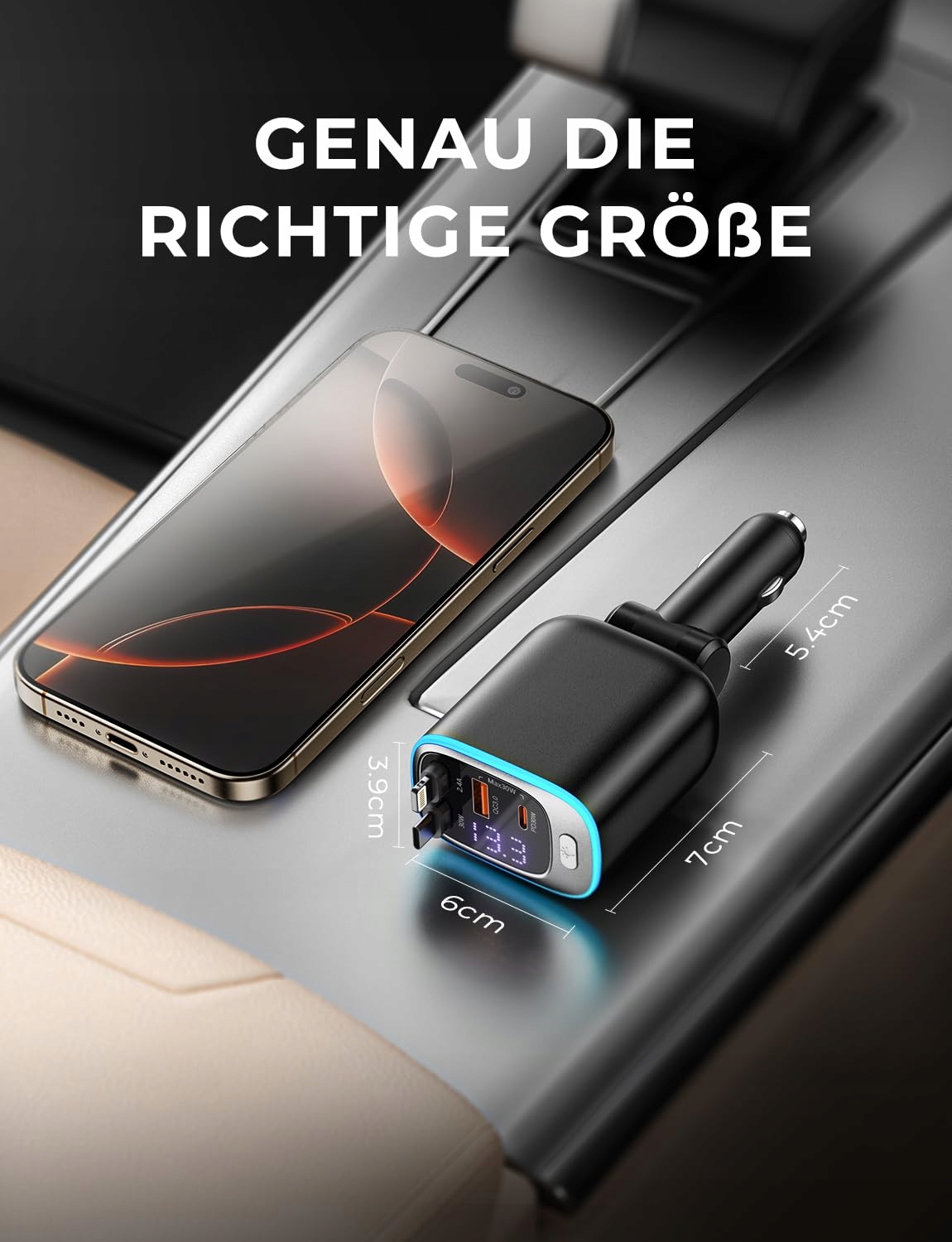 ROLGNO Ładowarka 72W 4 Porty USB C iPhone Galaxy — miniatura 6