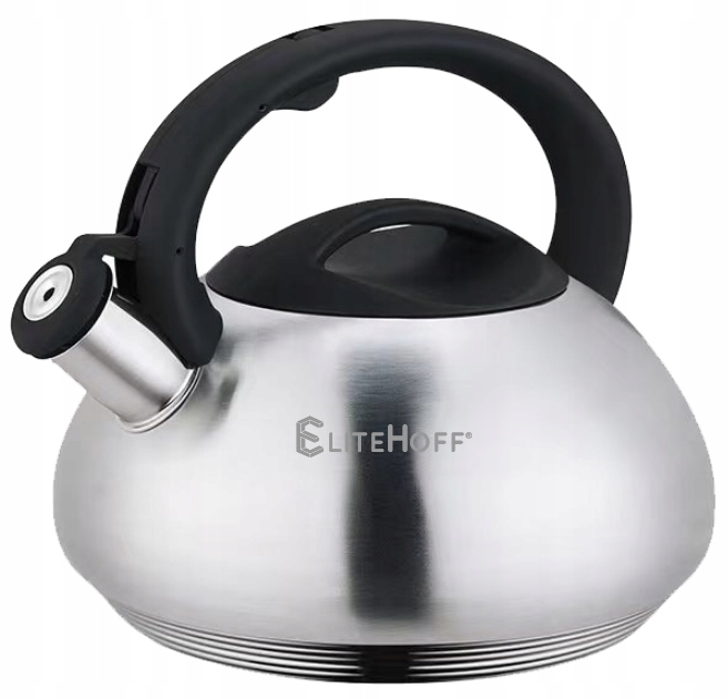 Stalowy Czajnik z Gwizdkiem GRUBE DNO 3L Elitehoff