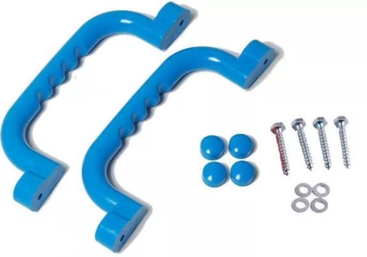 UCHWYTY RĄCZKI NA PLAC ZABAW 240 mm 2szt Z WKRĘTAMI RÓŻNE KOLORY Szerokość produktu 25 cm