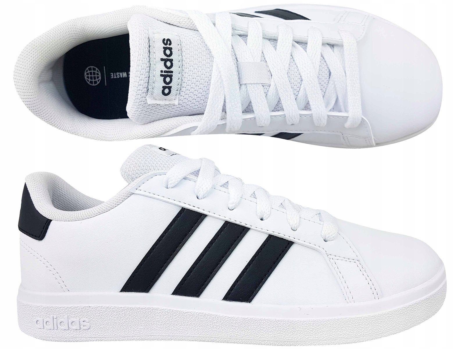 Adidas Grand Court 2.0 K GW6511 Buty Damskie Trampki Tenisówki Białe