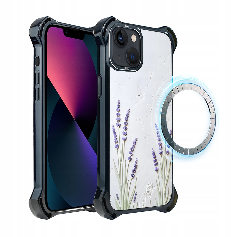 Pouzdro pro iPhone 13 Ibizu DropGuard Ultra s MagSafe, provensálská levandule