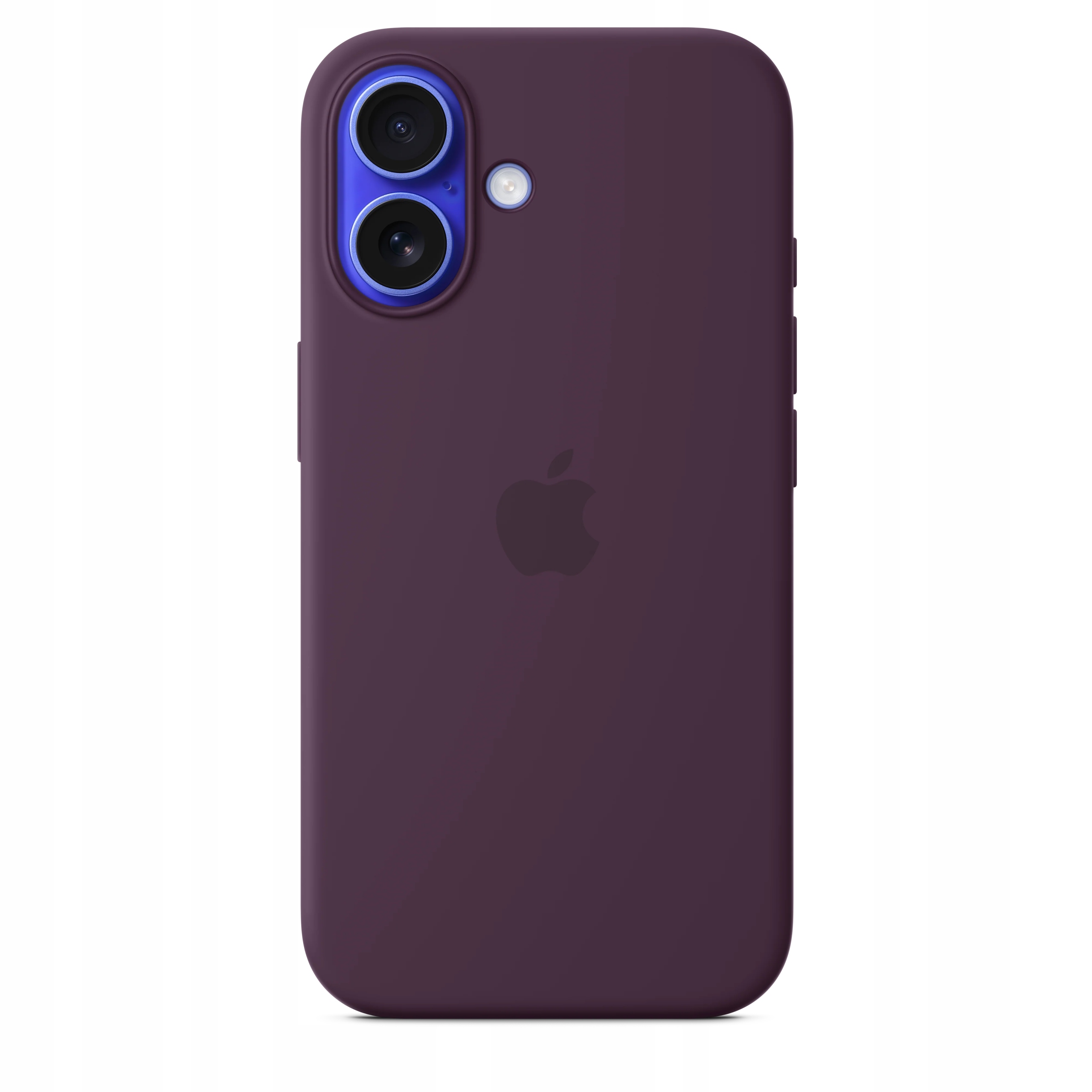 Apple silikonový kryt s MagSafe na iPhone 16 švestkový