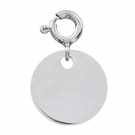 

Charms Kółko Koło Okrągły Srebro 925 Grawer