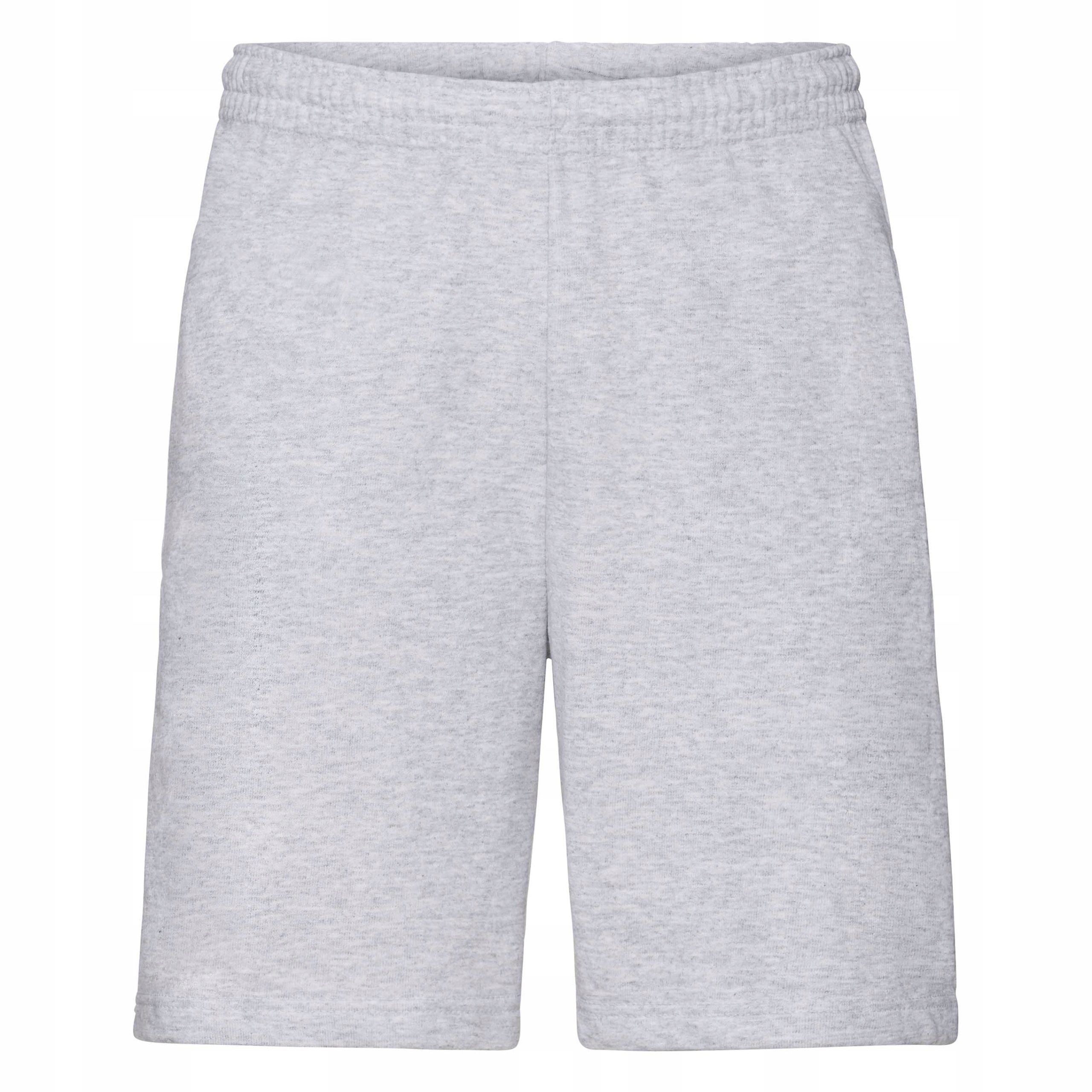 Pánské šortky Iconic 195 Jersey Fruit Of The Loom Heather Grey XXL