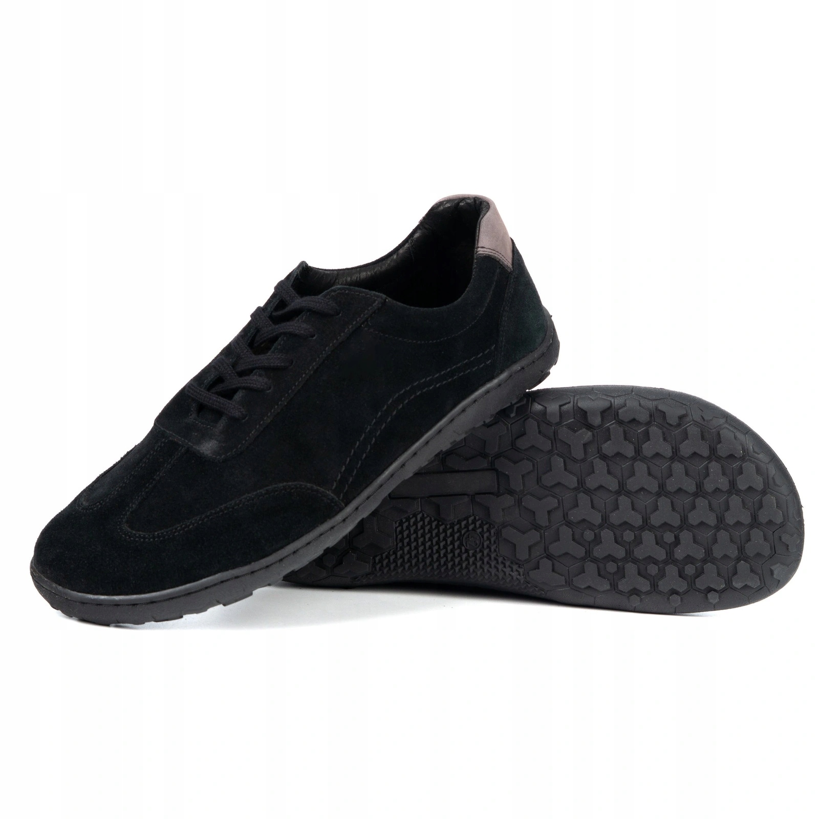 Pánské barefoot kožené boty Axis zero drop anatomická špička černé 38