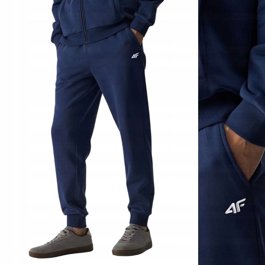 SPODNIE MĘSKIE 4F DRESOWE SPORTOWE JOGGERY DRESY NA CO DZIEŃ