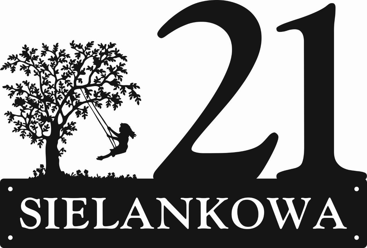 Číslo Na Dom 48 cm Tabuľa Adresa Ocel 2 mm Grafika 101