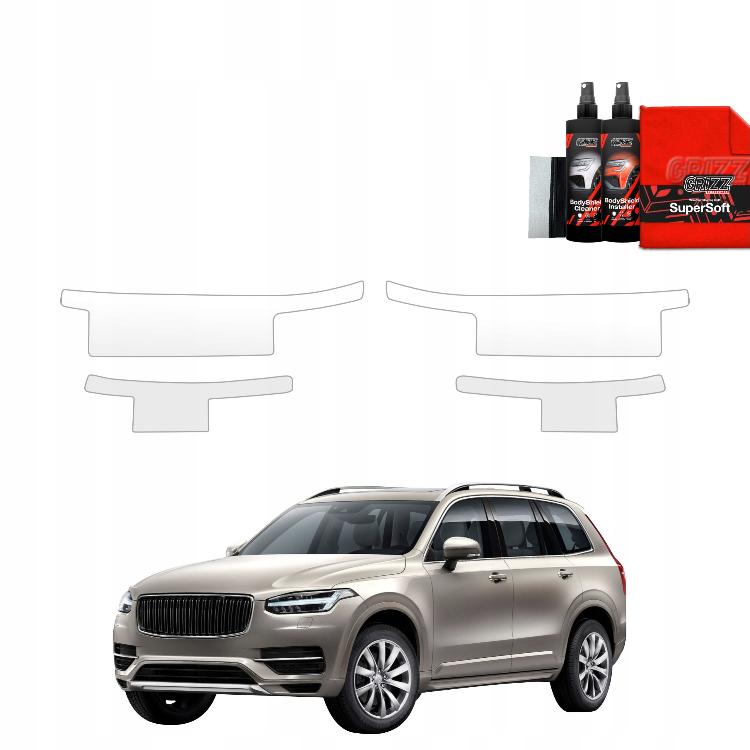 4v1 Fólie Ppf dýha na prahy pro Volvo XC90 (2015-2020)