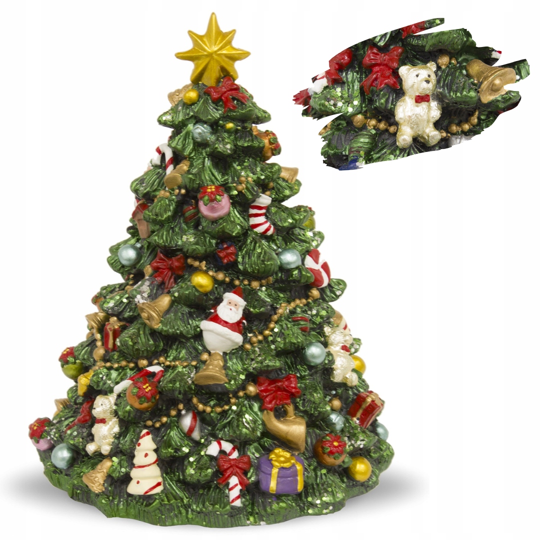 

Obracająca się Choinka pozytywka świąteczna 15,5cm