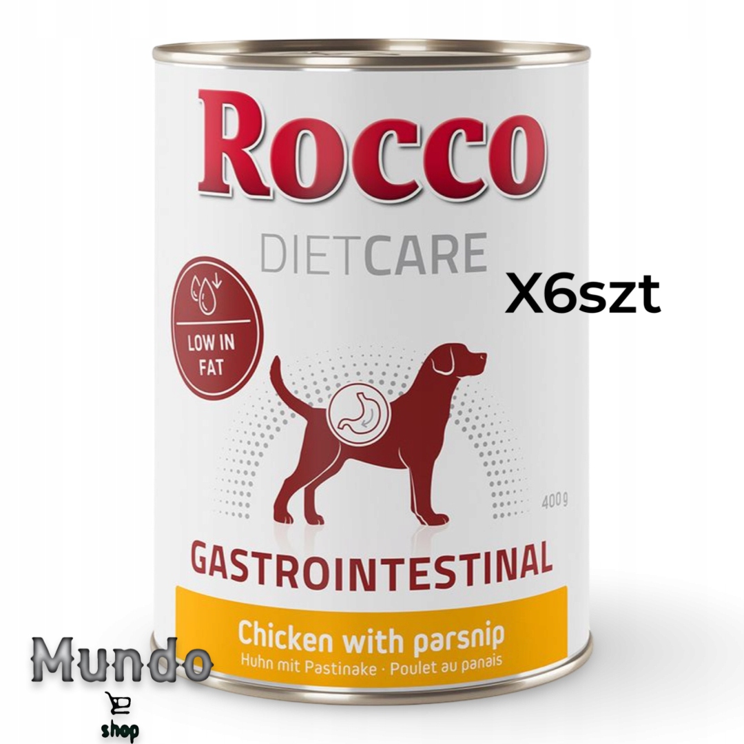 Vlhké Krmivo Rocco Diet Gastro Intestinal kuře s pastinákem 400 g 6 ks