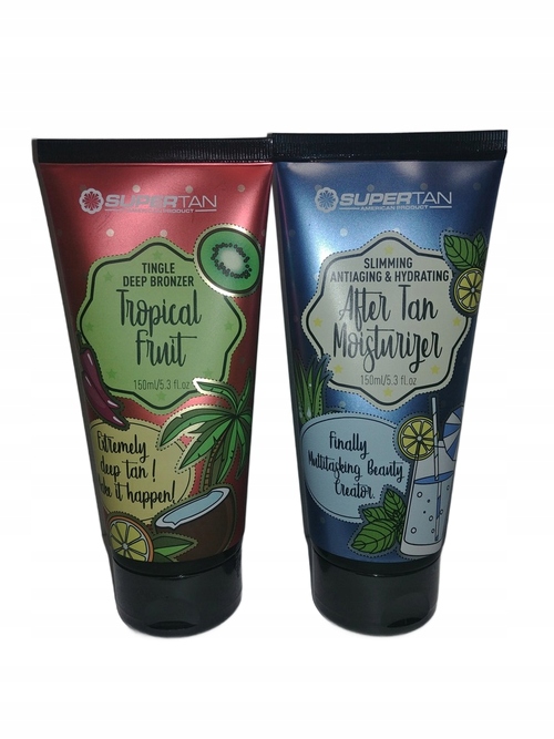 Supertan sada krémů na opalování v soláriu a po opalování Tropical Fruit