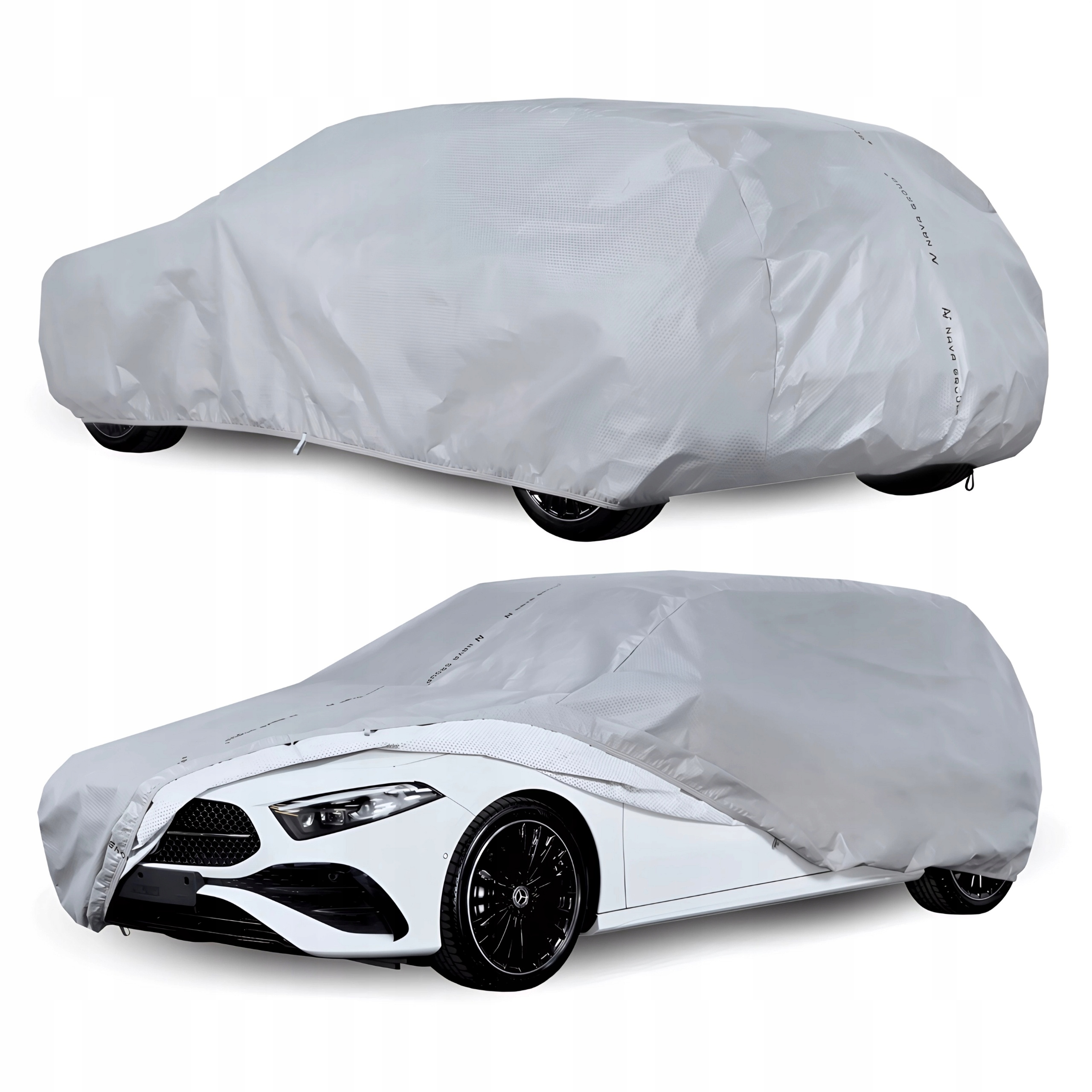 Obal na auto Kombi L1 455-480 Auto Krycí Plachta Exclusive Měkké pásy