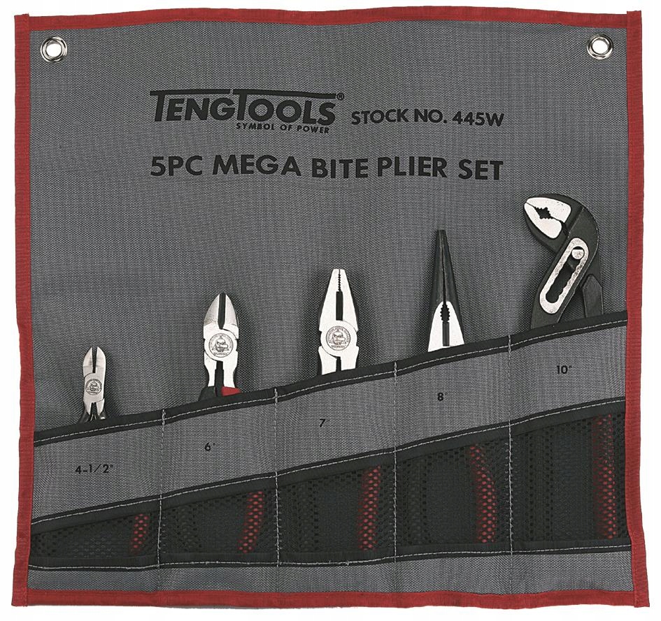 Sada najčastejšie používaných klieští Teng Tools 445W