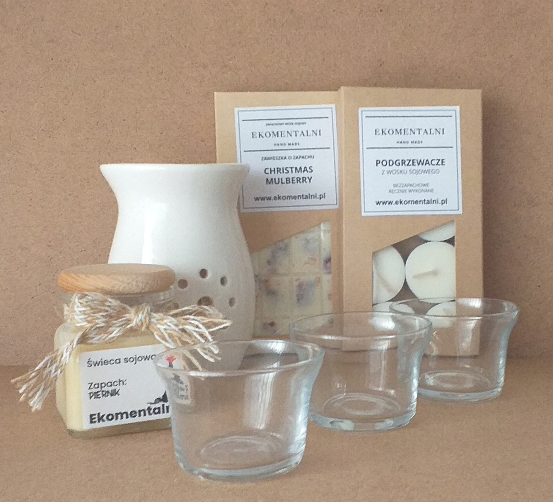 Vánoční sada ze sójového vosku