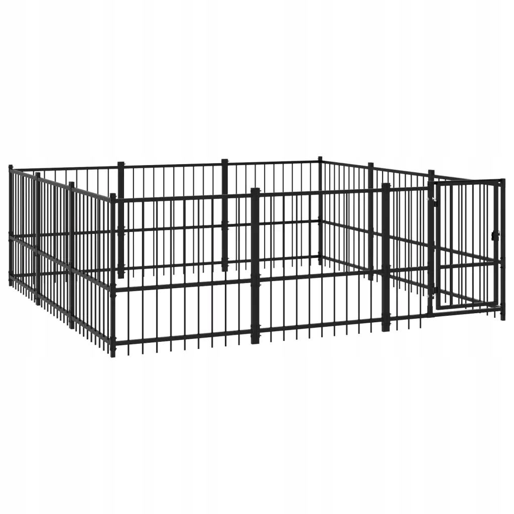 Levně Kotec venkovní pro psa, ocelová, 8,47 m²