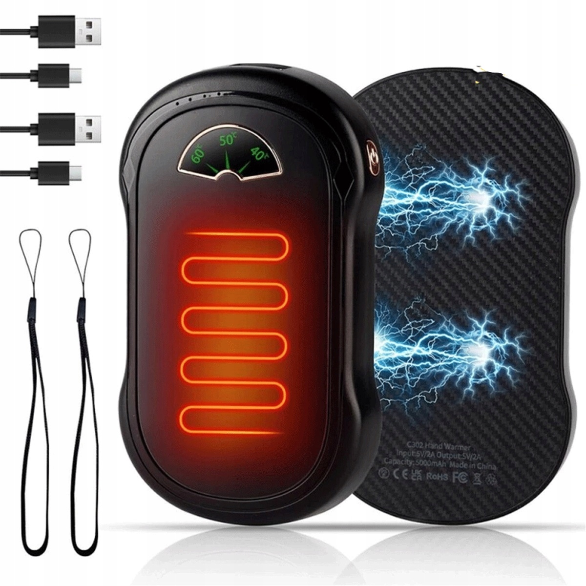 10000MAH Podgrzewacz Z Magnetycznym Łączeniem Dla Całej Rodziny