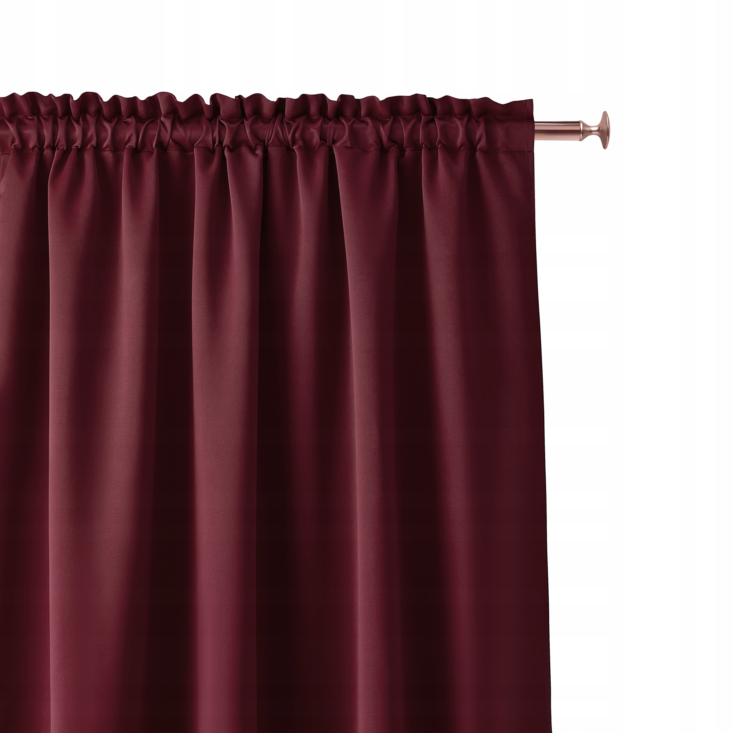

Zasłona Gotowa Aura Taśma 140x250 Bordo Bordowa
