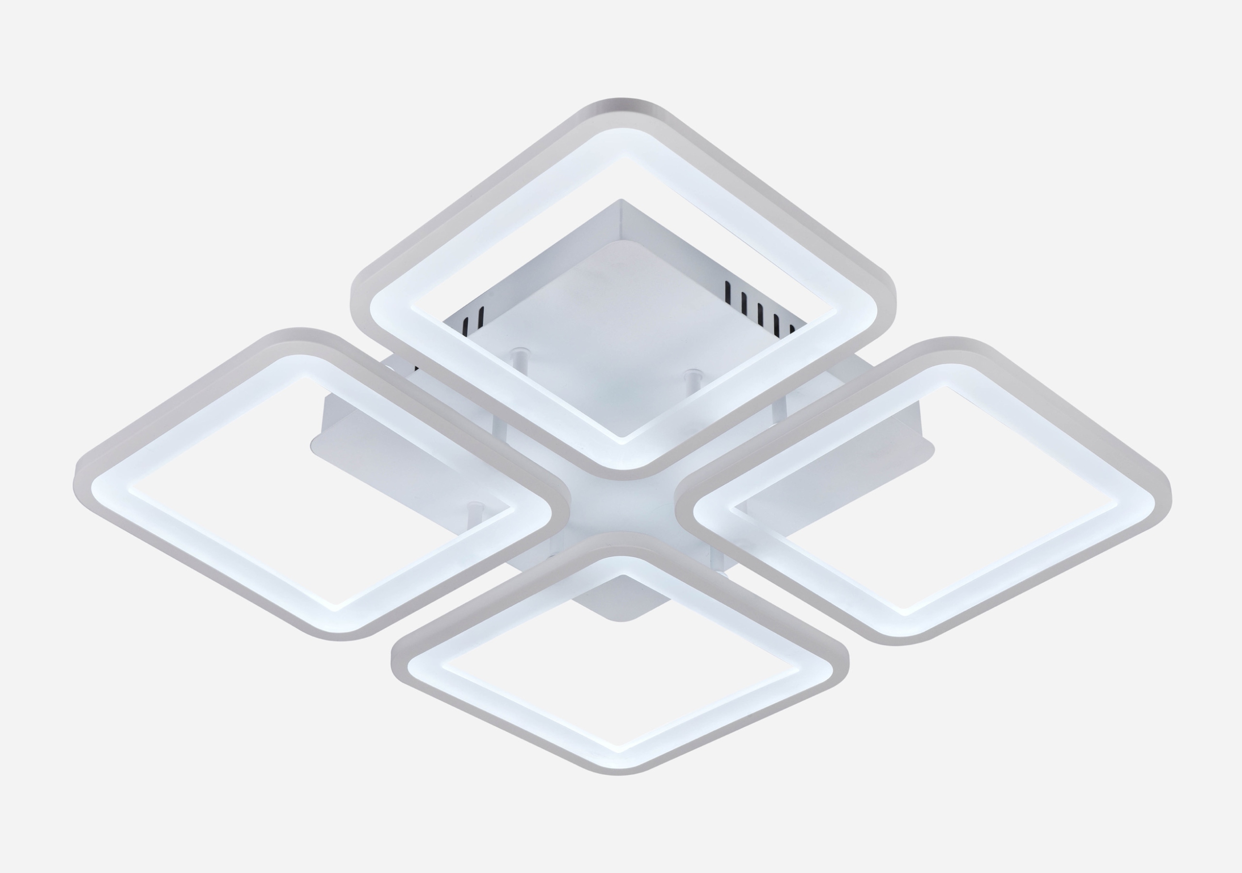 Stropná lampa Biela Štvorcová Stropné Svietidlo Led luster s diaľkovým ovládaním